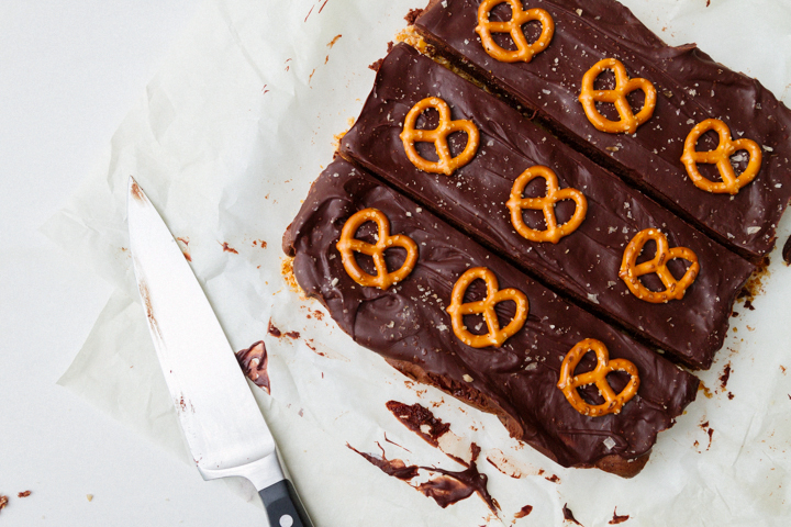 Salty Pretzel Brownie