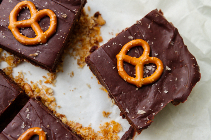 Salty Pretzel Brownie