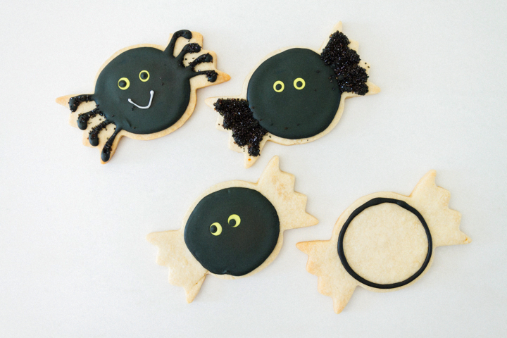 Spider + Cobweb Sugar Cookies