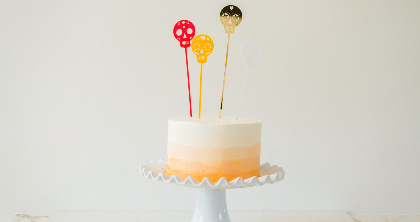 Ombre Candy Corn Cake - TheSweetNerd