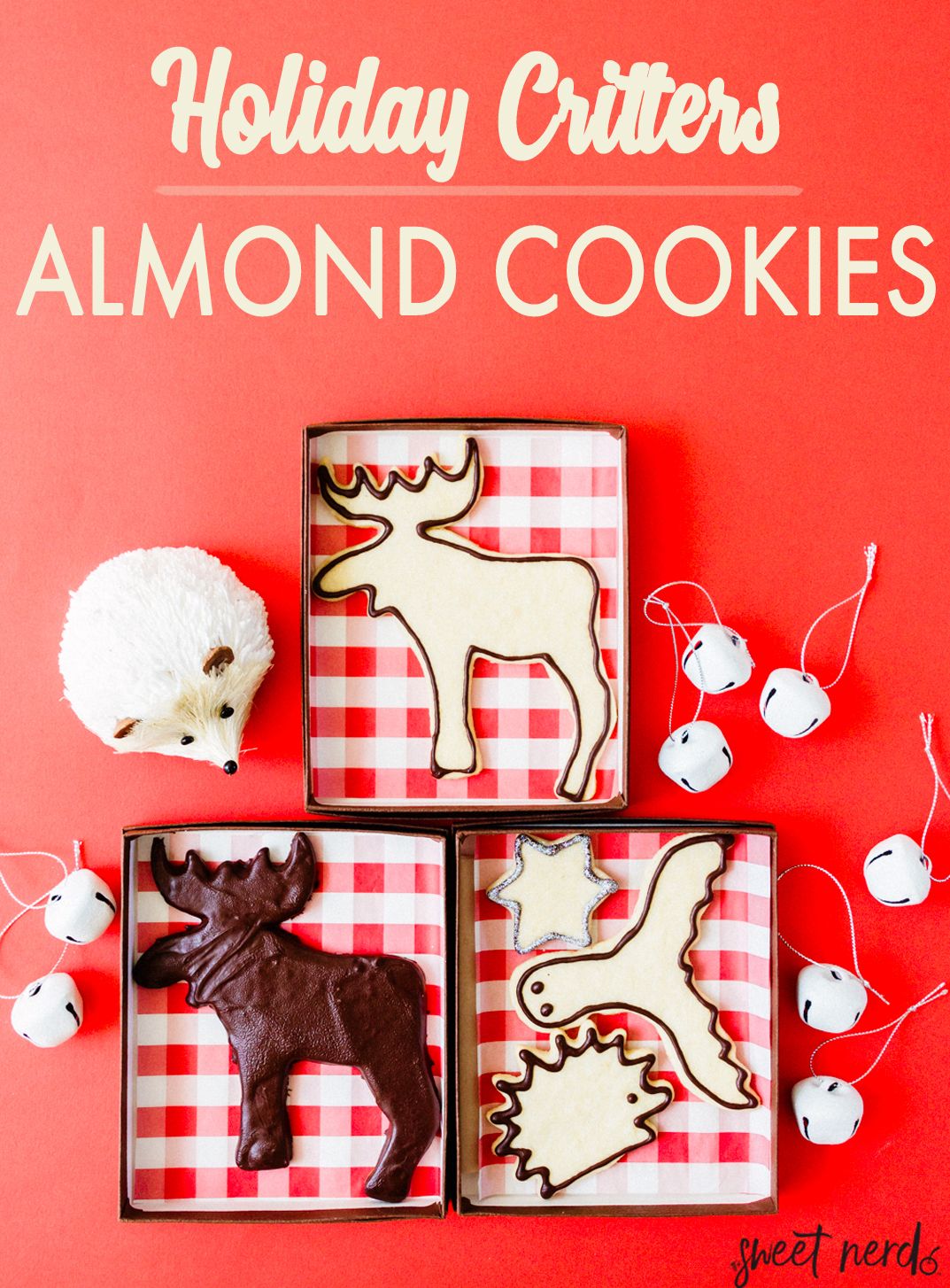 Holiday Critters Almond Cookies