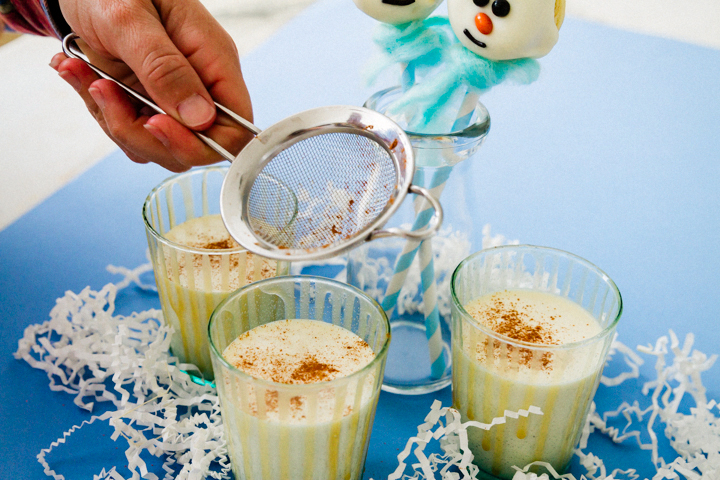 Snowman Donuts & Eggnog