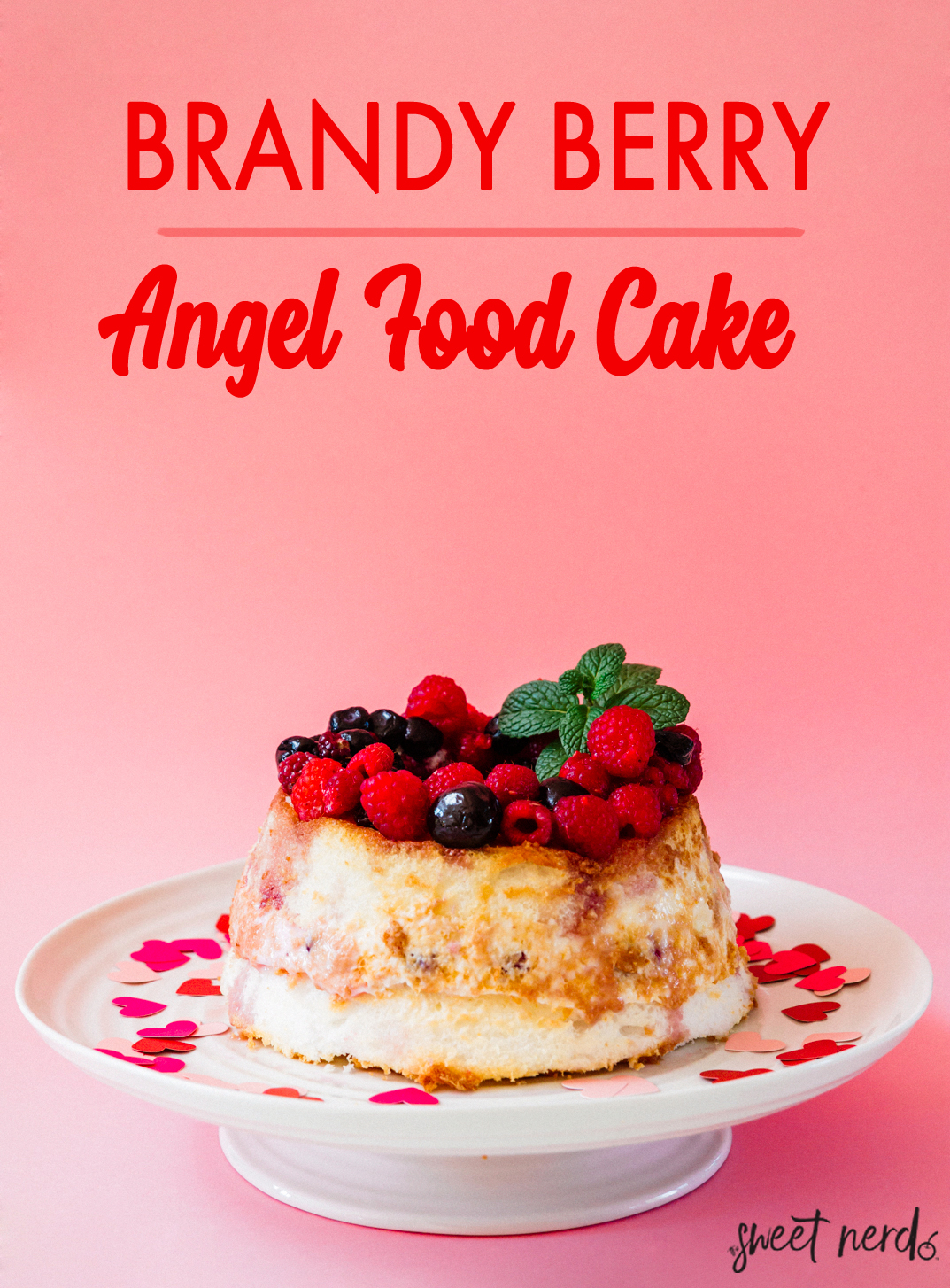 Brandy Berry Angel Food Cake