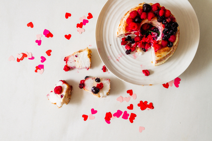 Brandy Berry Angel Food Cake