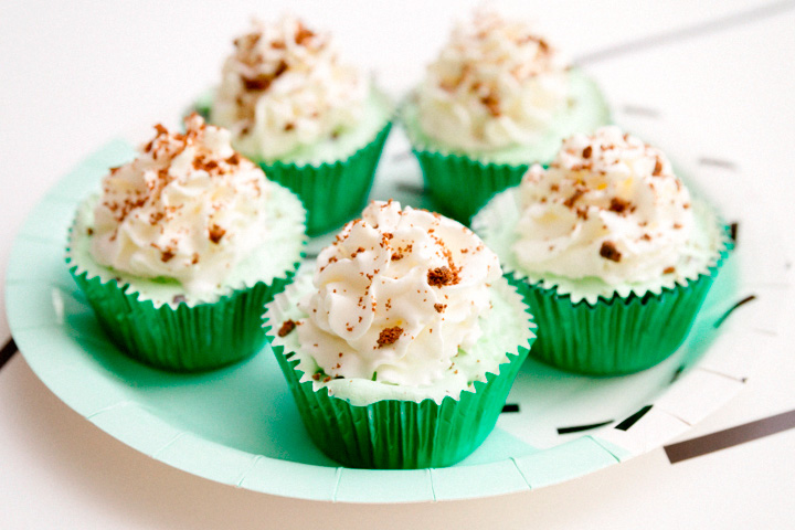 Mint Chip Ice Cream Cupcake