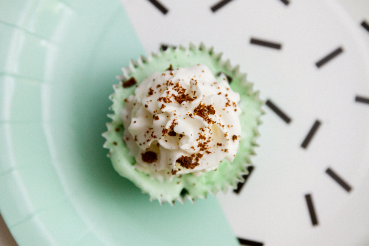 Mint Chip Ice Cream Cupcake