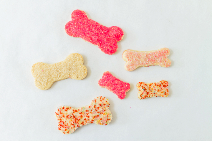 Bone cookies with sprinkles