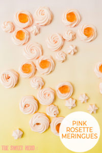 Pink Rosette Meringues