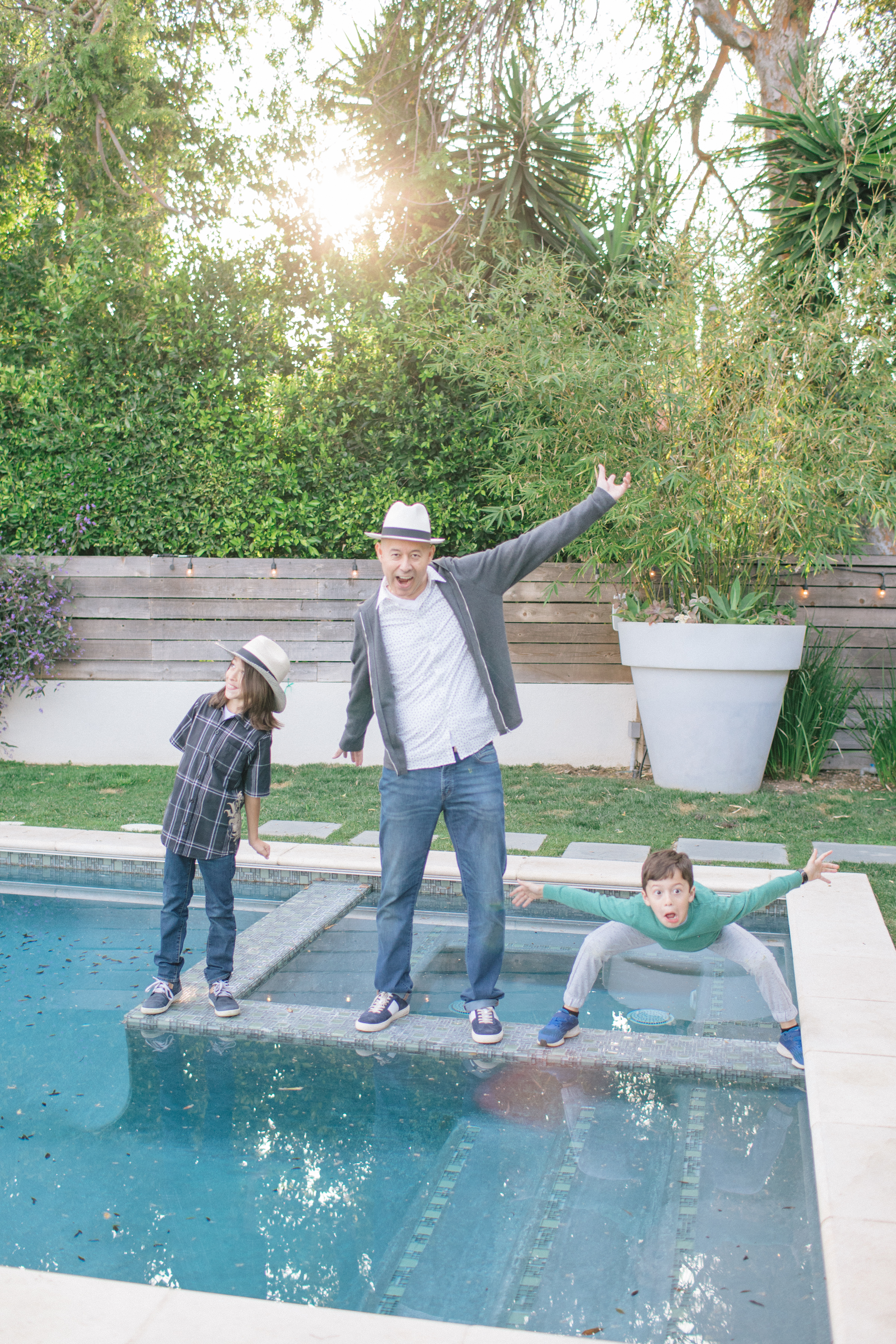 Dad with the boys - Father's Day!