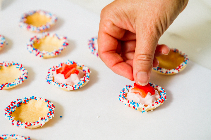 Strawberry star toppers