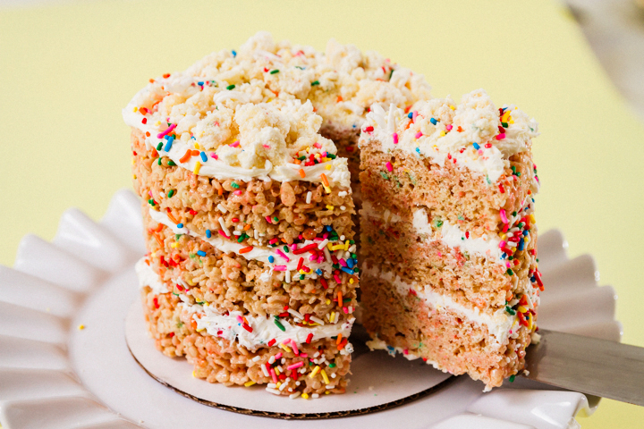 Delicious Easter Rice Krispies Treats Cake